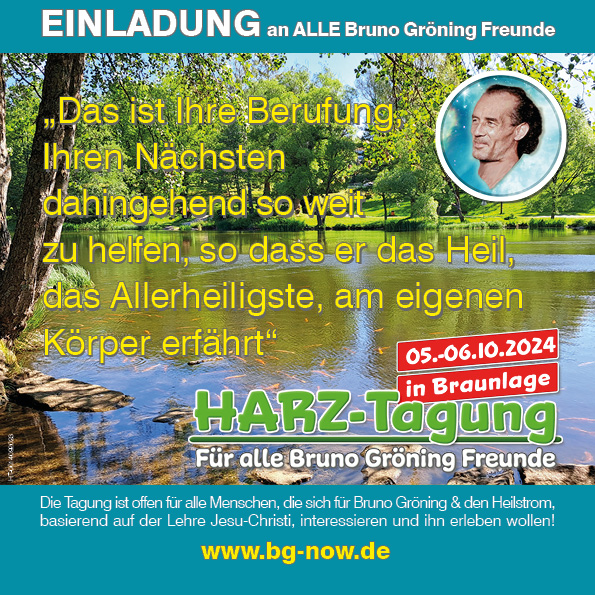 Harz Tagung Programm Seite 1 ·  Einladung