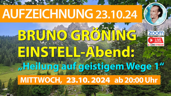 Zoom Meeting Bruno Gröning Aufzeichnungen Einstellen 23.10.2024